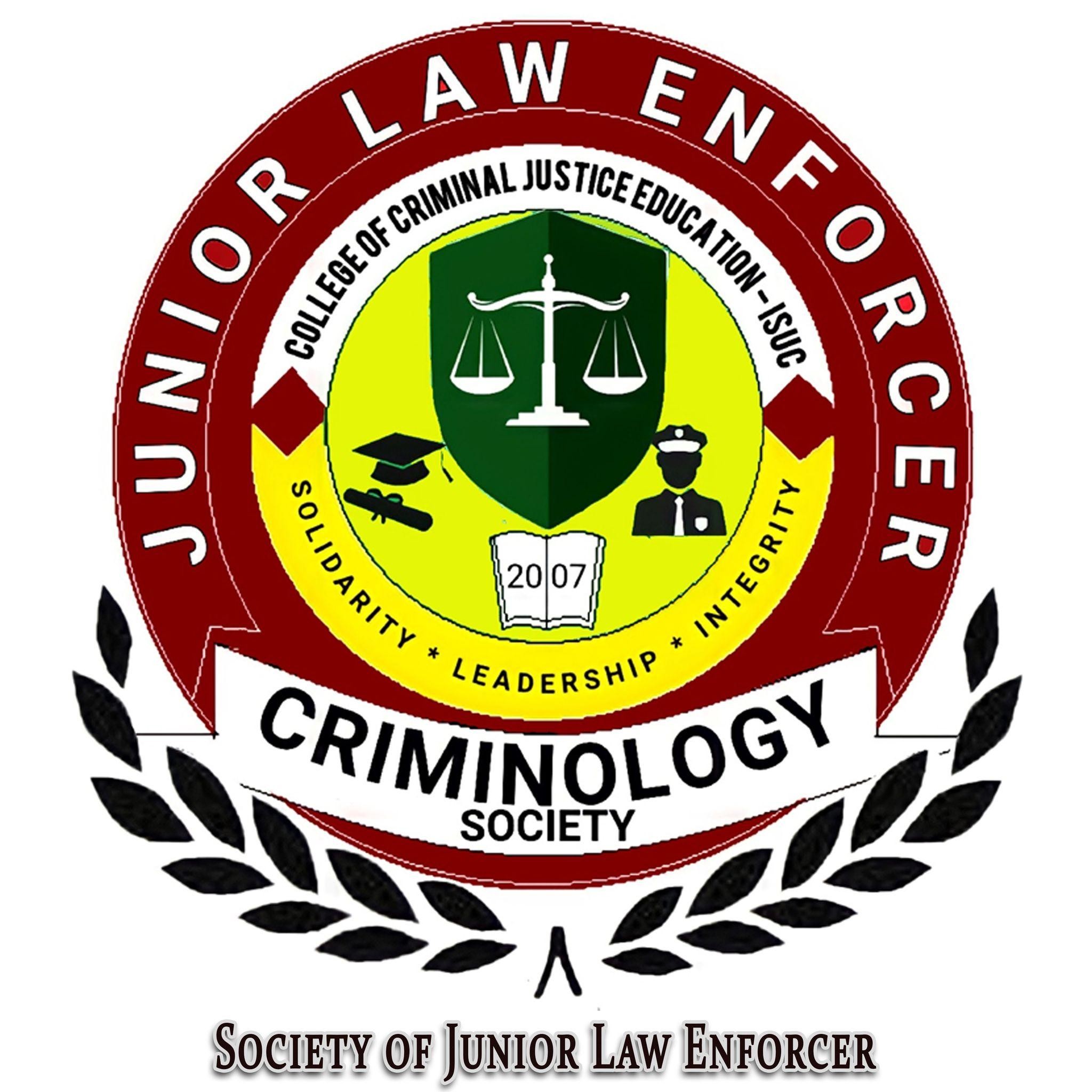 JUNIOR LAW ENFORCER CRIMINOLOGY SOCIETY